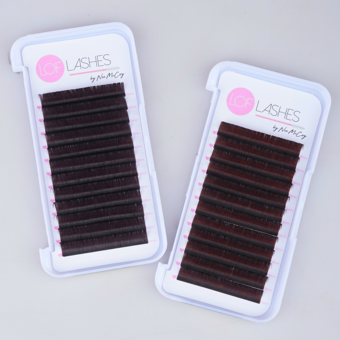 Premium Brown Synthetic Mink Classic Lash Trays