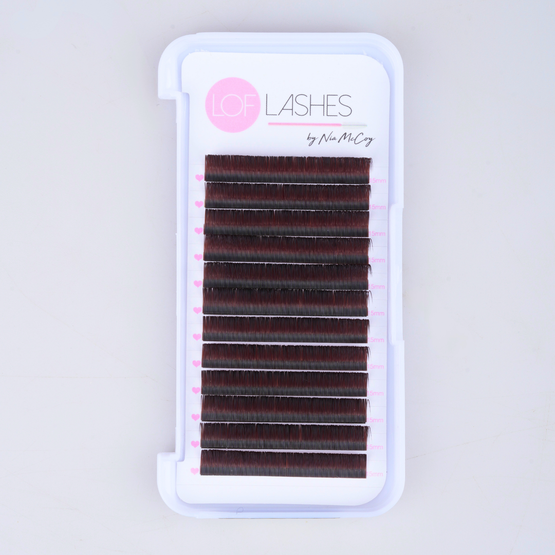 Premium Brown Synthetic Mink Classic Lash Trays