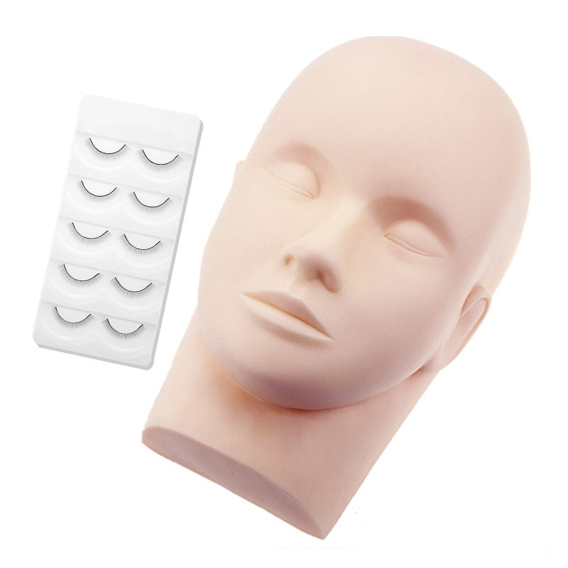 Mannequin Head and Practice Lash Strips